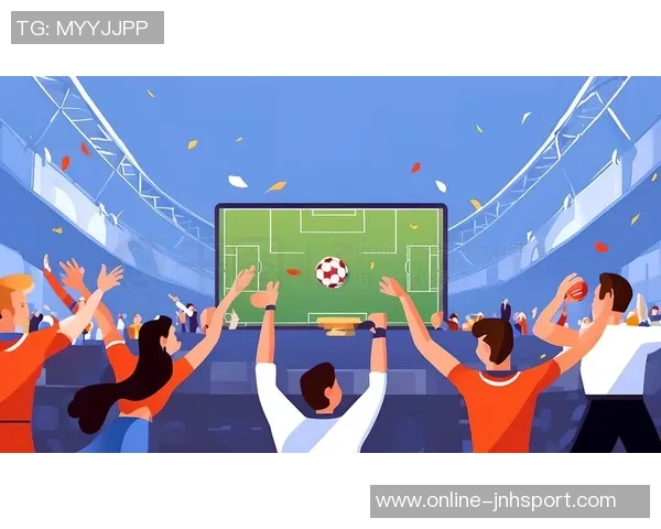 热情四溢的足球观众插画展现激情与团结的赛场氛围
